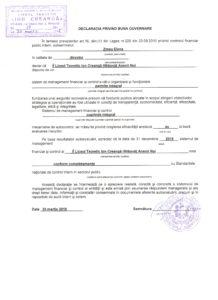 Declarație privind buna guvernare